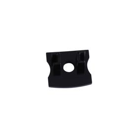 M7396  Tiras LED Strips  Profile End Cap With Hole (1pc), 17.3 x 15.7mm Black